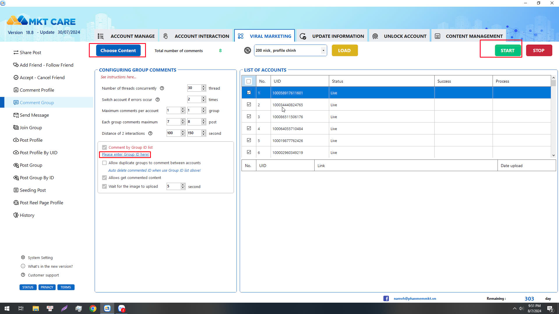 Instructions for using Automatic Commenting Facebook Software Instructions for using Automatic Commenting Facebook Software