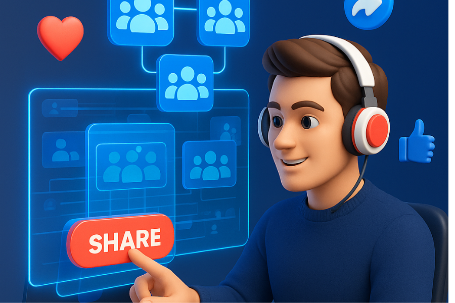Share Your Livestream in High-Quality Groups